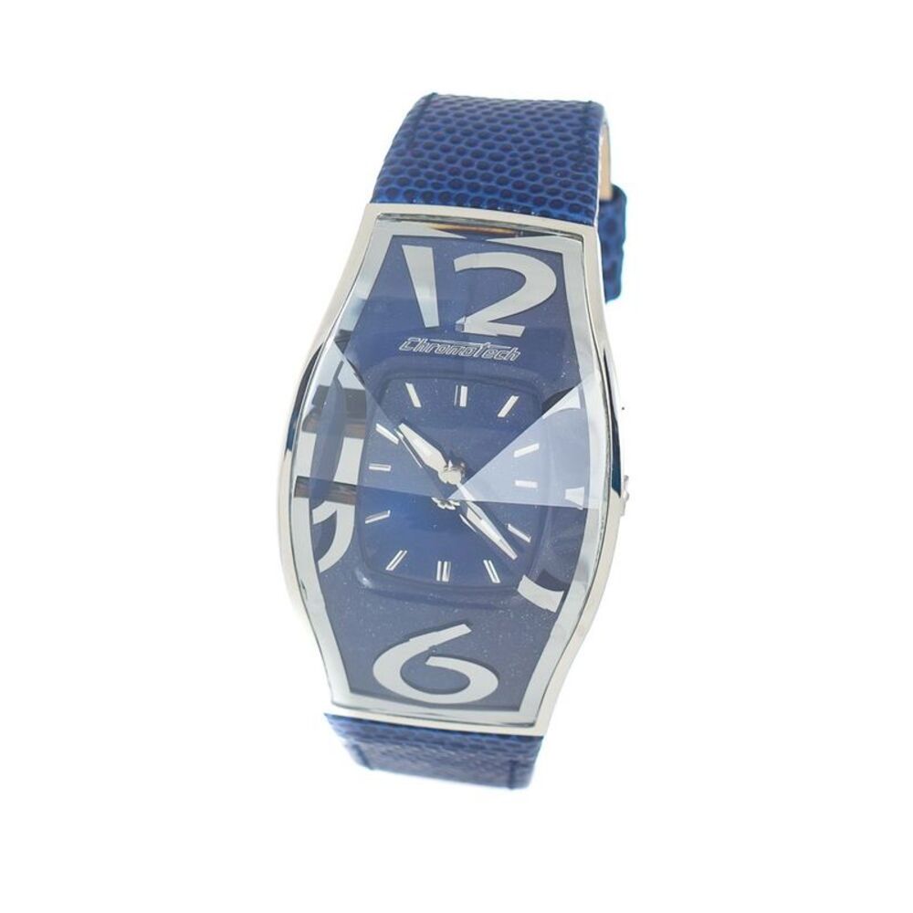 Chronotech 7932AM83AC Blue Leather Watch Men Blue Watches